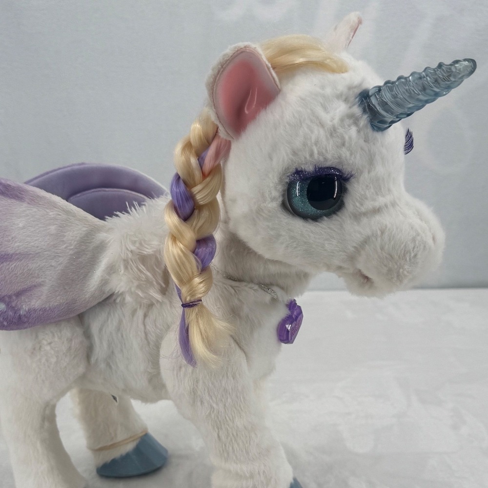 FurReal Friends StarLily My Magical Unicorn Interactive Plush Toy Light up horn - Picture 3 of 7